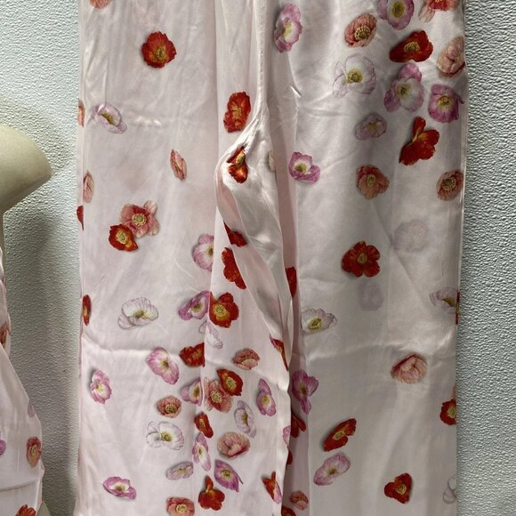 NEW LUNYA Women’s Washable Silk Cami Pant Lounge Set – California Poppy – Size M - Picture 10 of 13